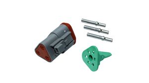 Connector Kit, Receptacle / Pin, 3 Contacts